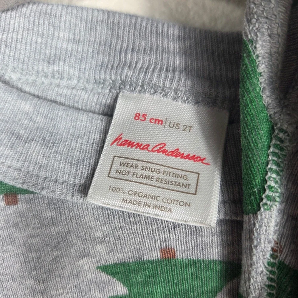 Hanna Andersson Christmas Pajama Set Bundle Kids 2T 85 Organic Cotton Holiday